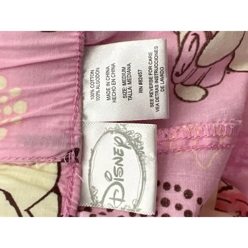 Disney Winnie The Pooh Women's Pink Lounge/ Pajama Pant Size M - Picture 6 of 7